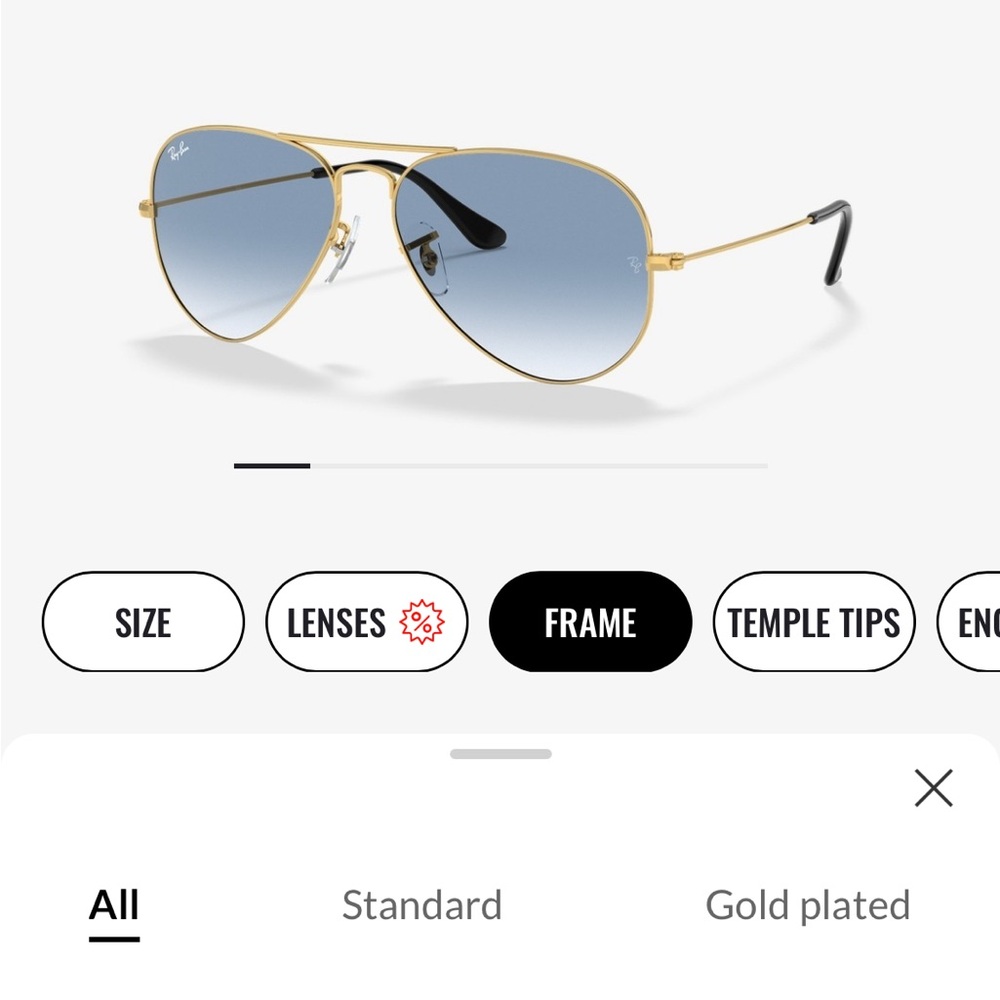 Ray Ban aviator sunglasses